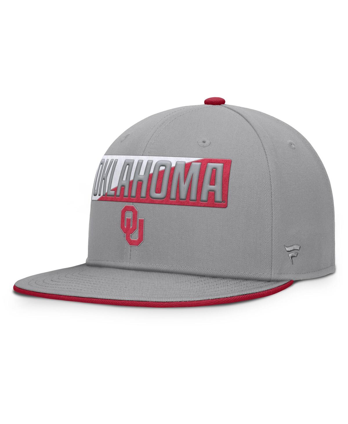 Fanatics Men's Gray Oklahoma Sooners Duo Snapback Hat In Gray