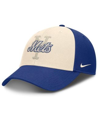 Men's Royal/Natural New York Mets Statement Club Performance Adjustable Hat