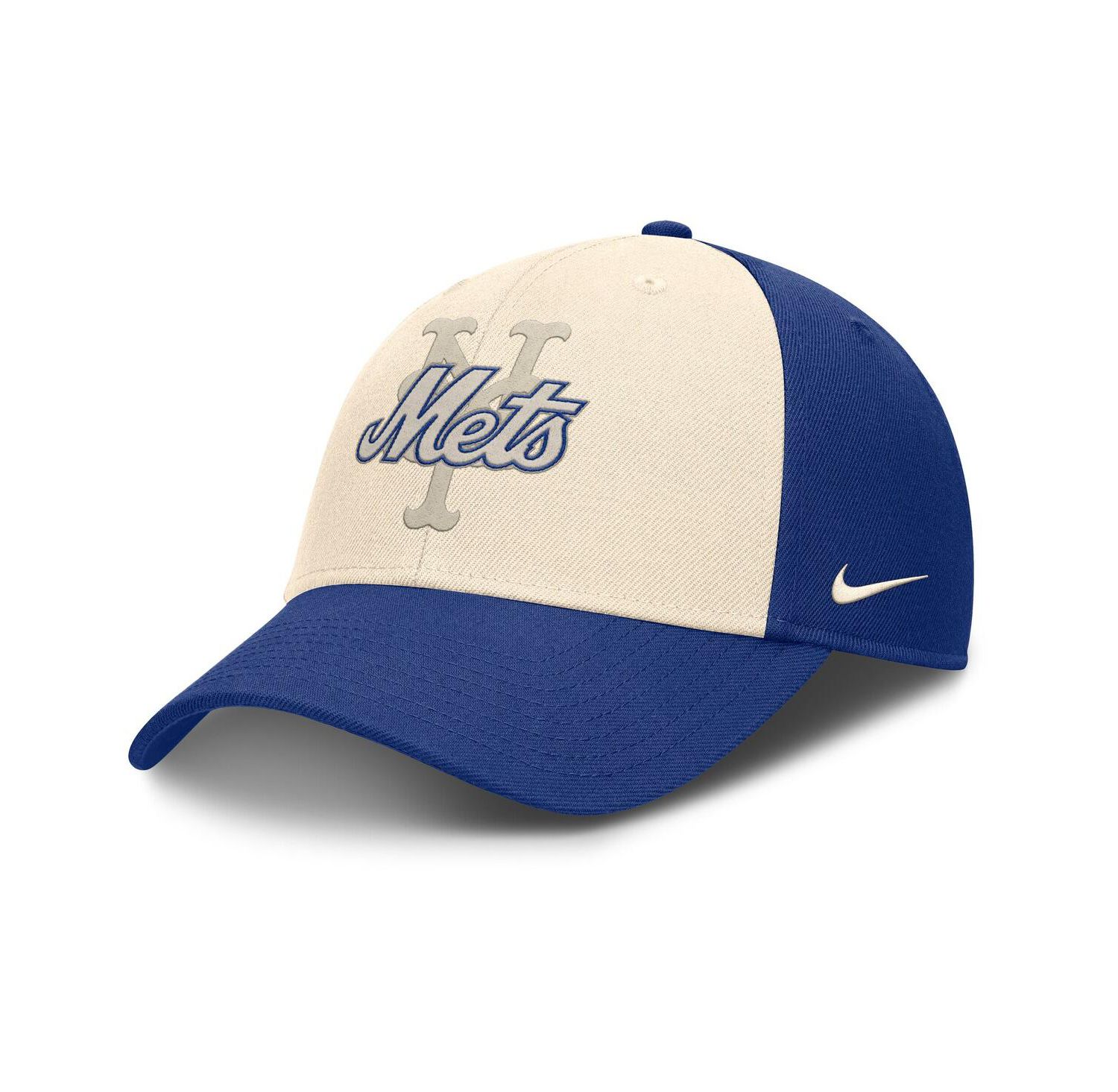 Men's Royal/Natural New York Mets Statement Club Performance Adjustable Hat