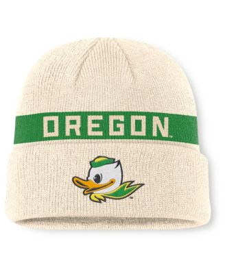 Nike - Men's Natural Oregon Ducks Peak Primetime Utility Cuffed Knit Hat