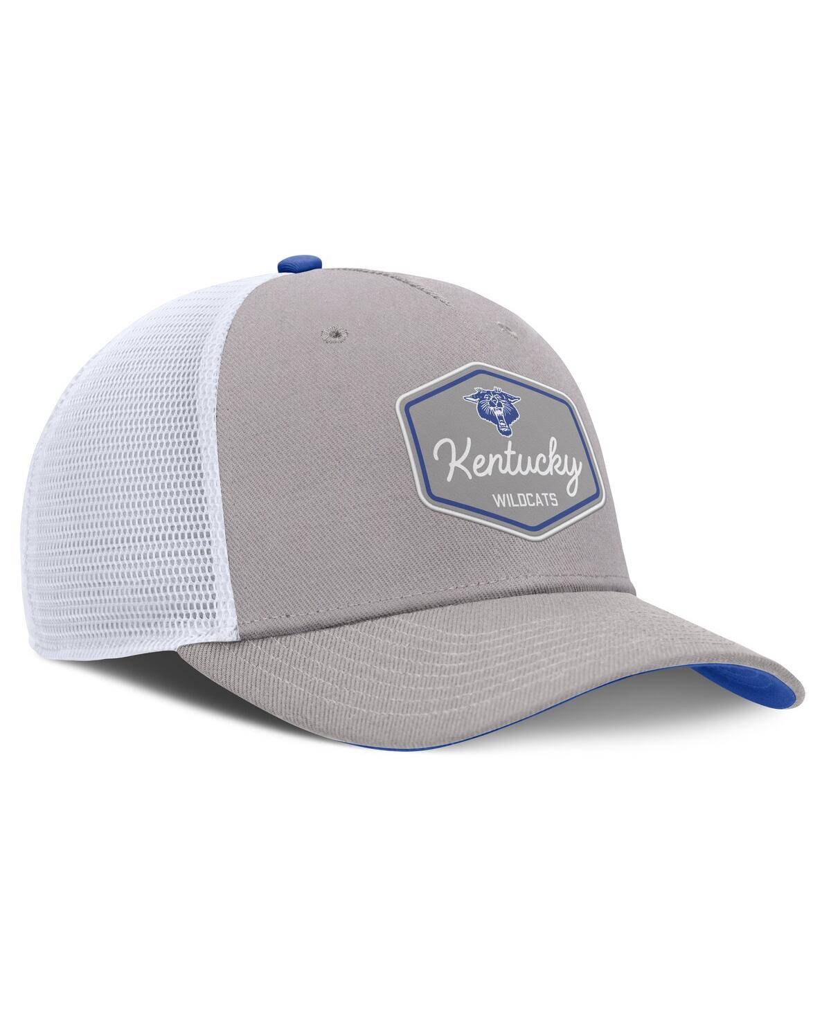 Nike Men's Gray Kentucky Wildcats Rise Legacy Adjustable Trucker Hat In Gray