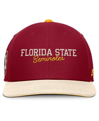 Men's Garnet/Cream Florida State Seminoles Pro Legacy Script Snapback Hat