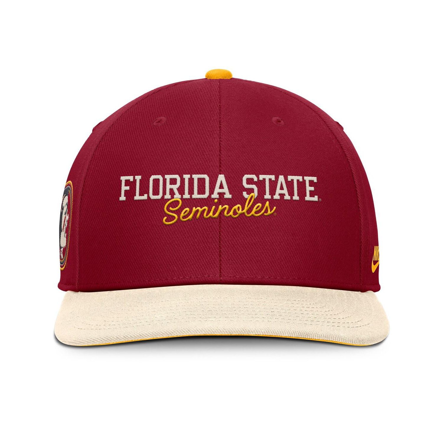 Men's Garnet/Cream Florida State Seminoles Pro Legacy Script Snapback Hat