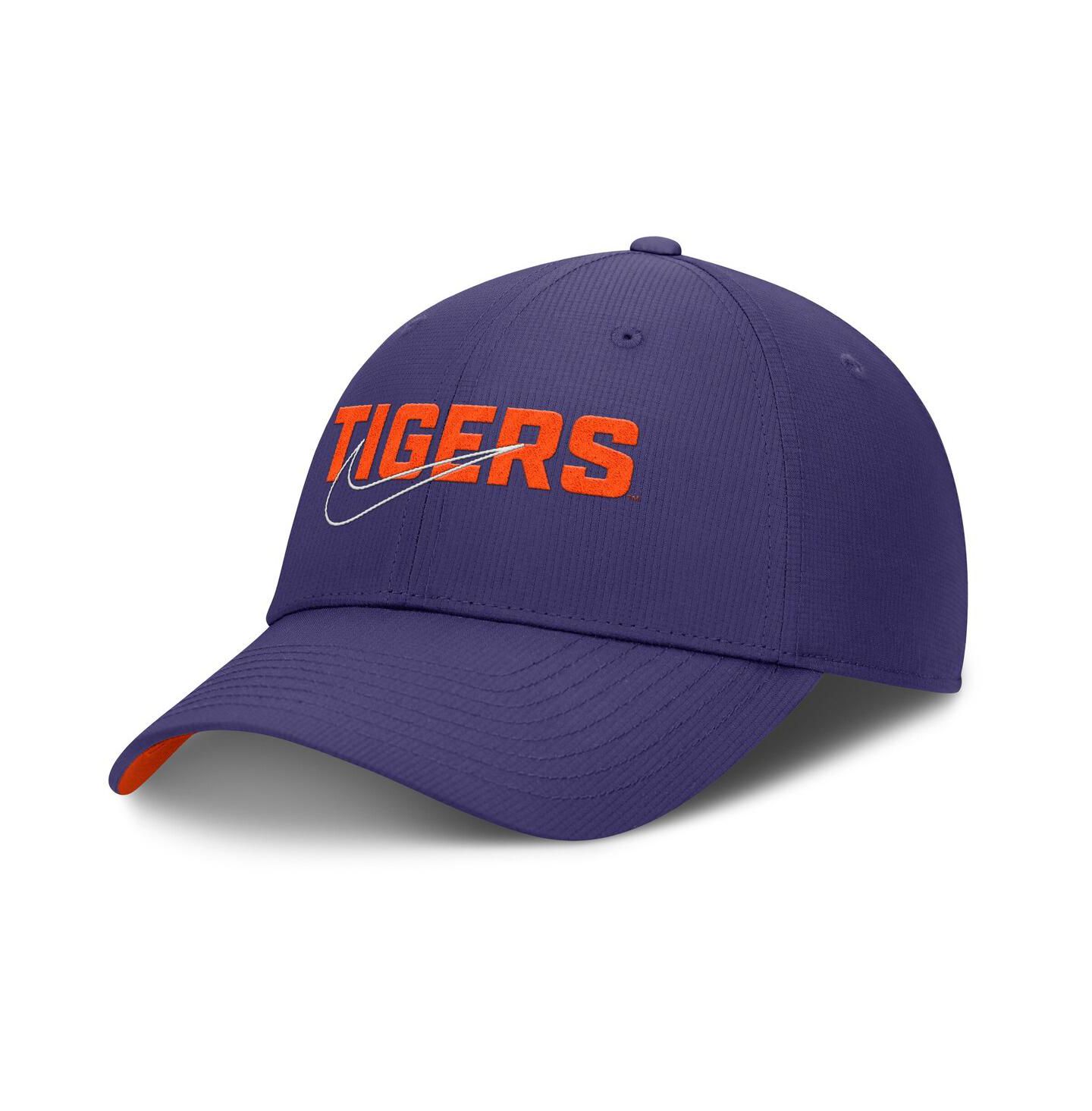 Мужская кепка Nike Purple Clemson Tigers Club Prep Performance Adjustable Hat — фото 1