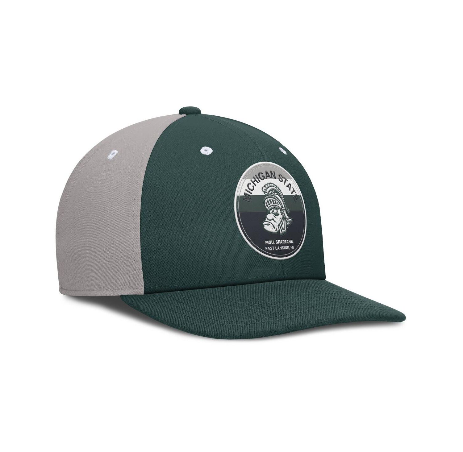 Men's Green/Gray Michigan State Spartans Prep Pro Performance Snapback Hat