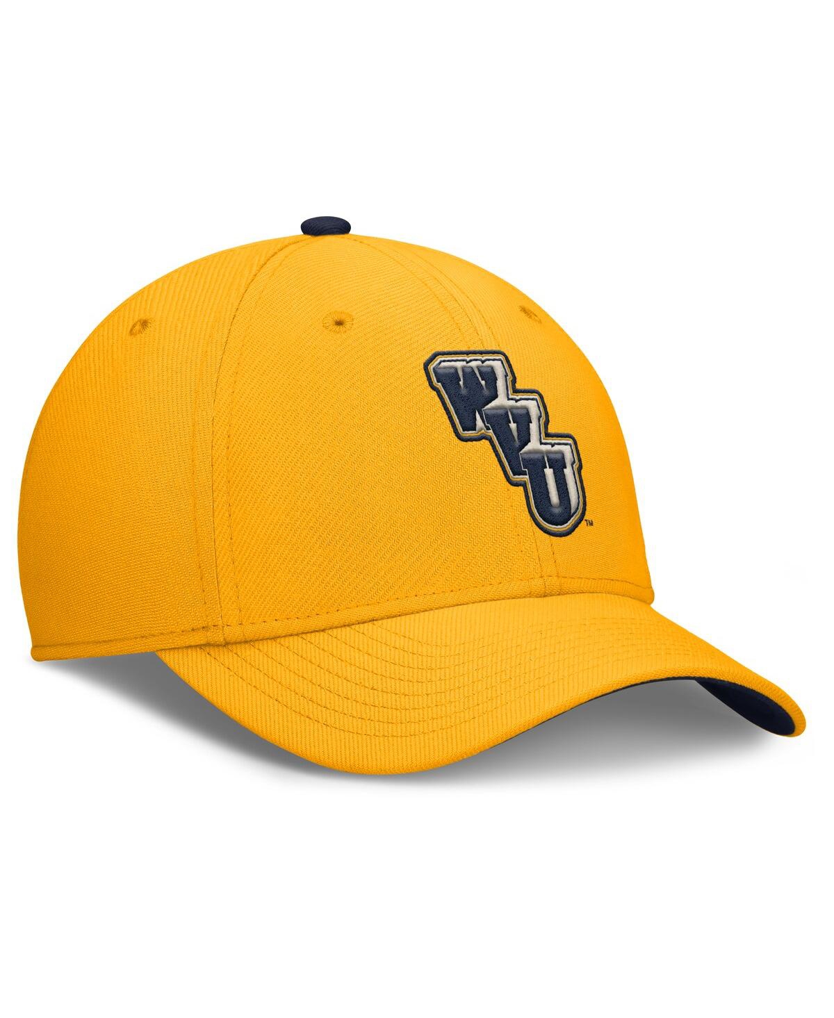 Nike Men's Gold West Virginia Mountaineers Legacy Rise Performance Flex Hat In Gold