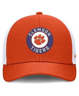 Men's Orange/White Clemson Tigers Rise Primetime Performance Trucker Adjustable Hat