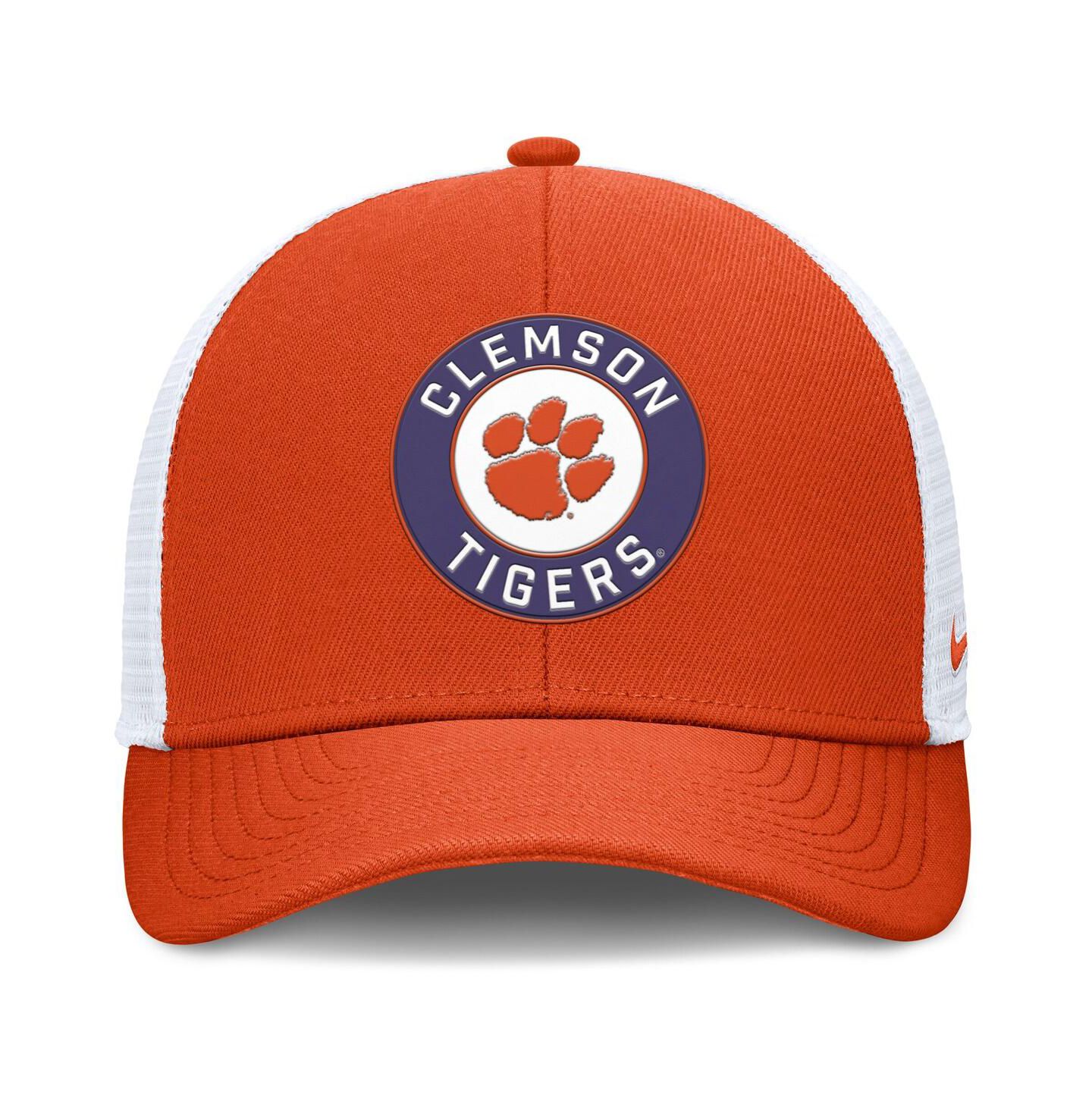 Мужская кепка Nike Orange/White Clemson Tigers Rise Primetime Performance Trucker Adjustable Hat — фото 2
