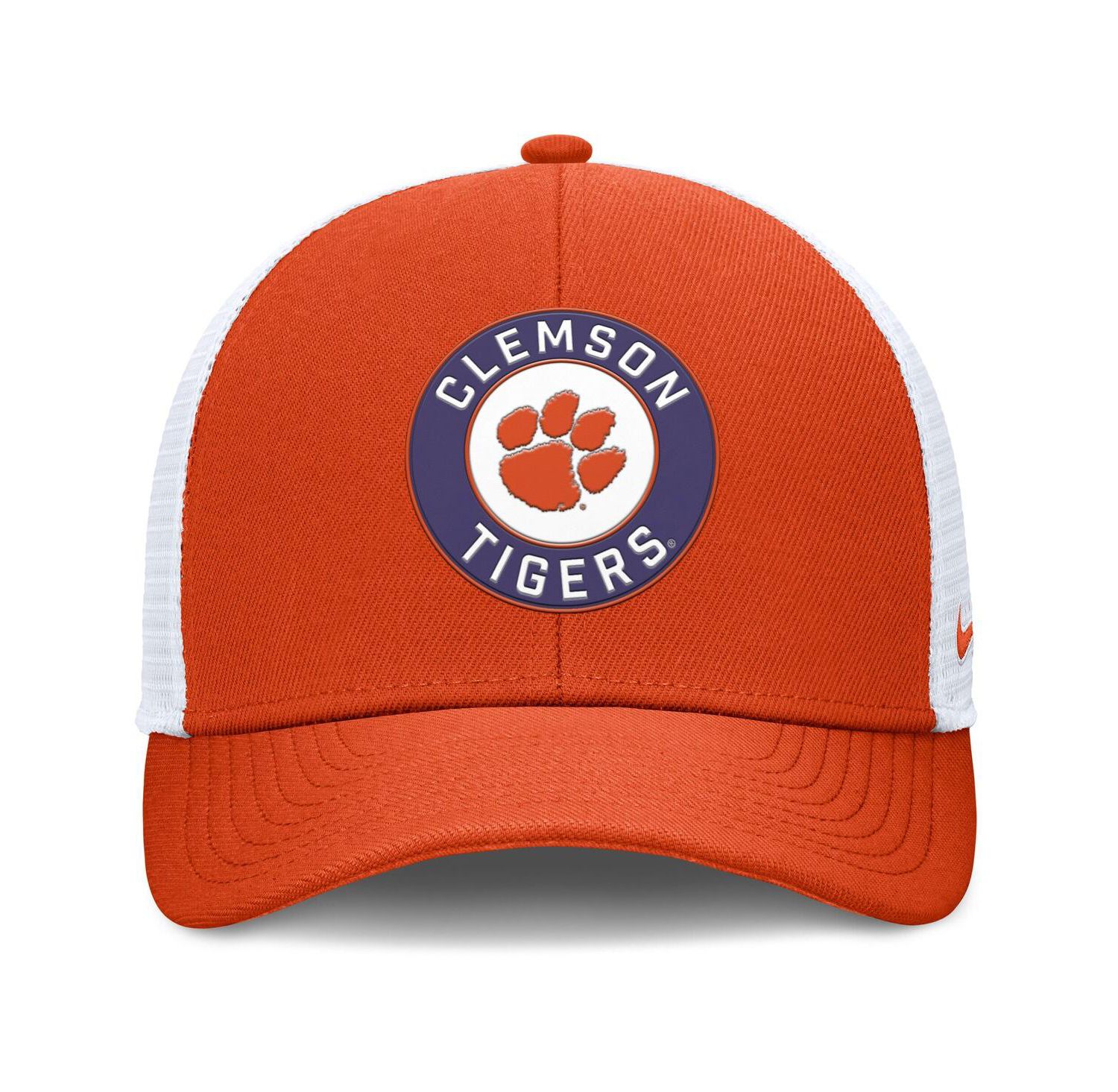 Men's Orange/White Clemson Tigers Rise Primetime Performance Trucker Adjustable Hat