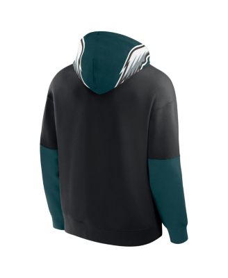 Men's Black Philadelphia Eagles Helmet Pullover Hoodie