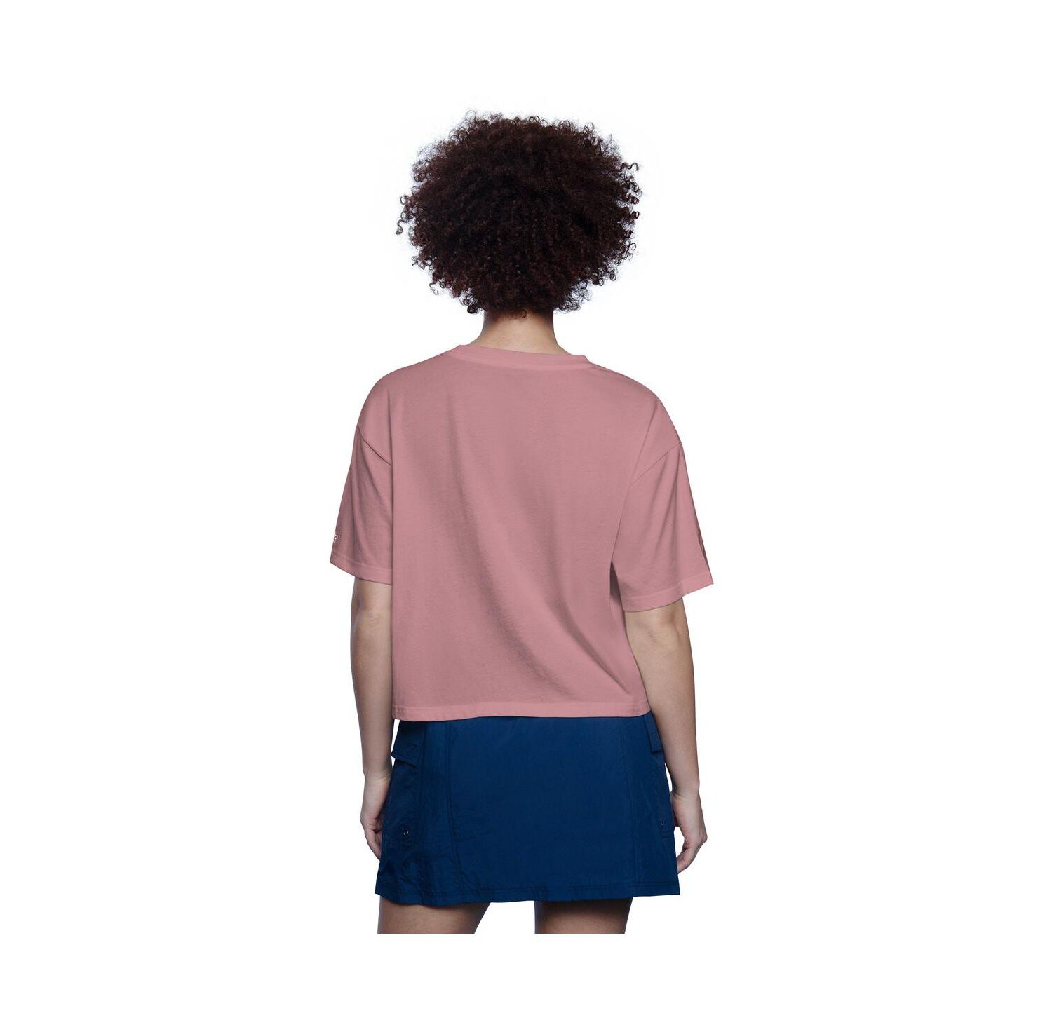 Women's Pink Detroit Lions Play the Ball Boxy Cropped T-Shirt