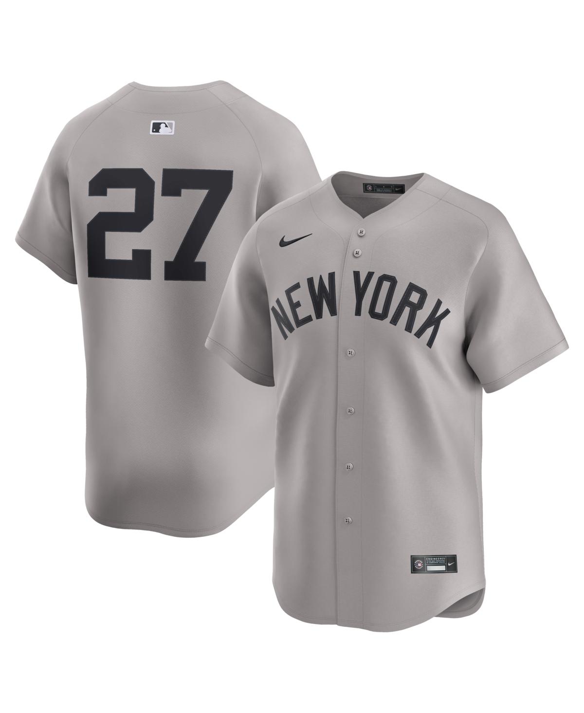 Men's Giancarlo Stanton Gray New York Yankees Road Limited Player Jersey - Gray