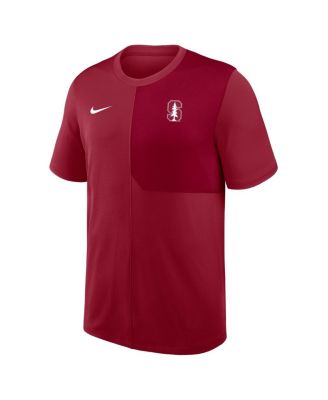 Men's Cardinal Stanford Cardinal 2025 Sideline UV Performance Coach T-Shirt
