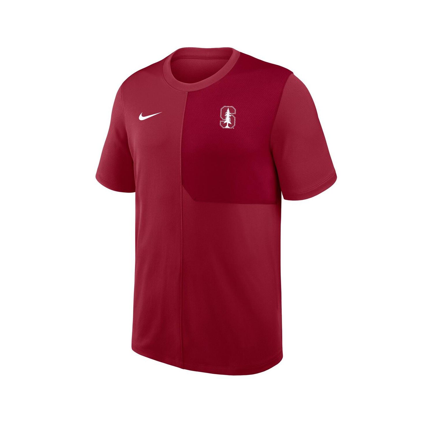 Men's Cardinal Stanford Cardinal 2025 Sideline UV Performance Coach T-Shirt