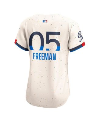 Women's Freddie Freeman Cream Los Angeles Dodgers City Connect Limited Jersey