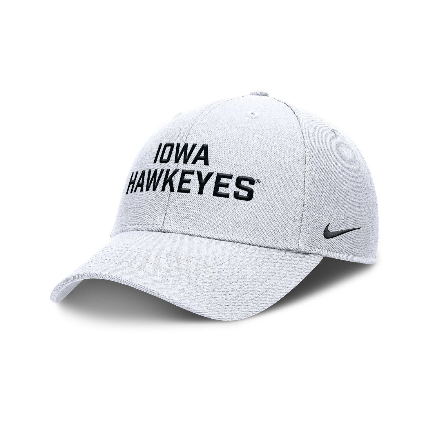 Men's White Iowa Hawkeyes Rise Practice Adjustable Hat