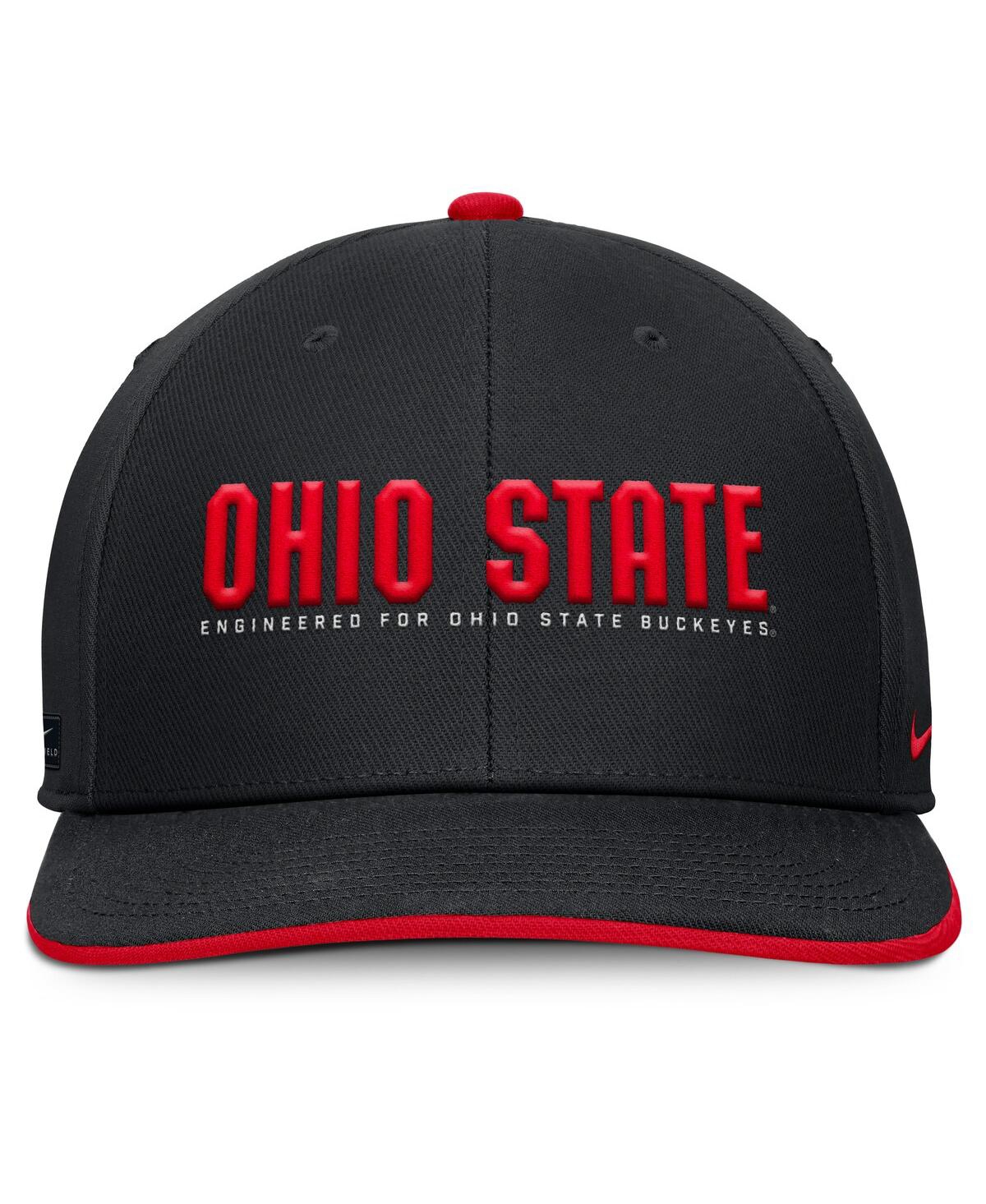 Nike Men's Black Ohio State Buckeyes 2025 On-field Pro Performance Adjustable Hat In Black