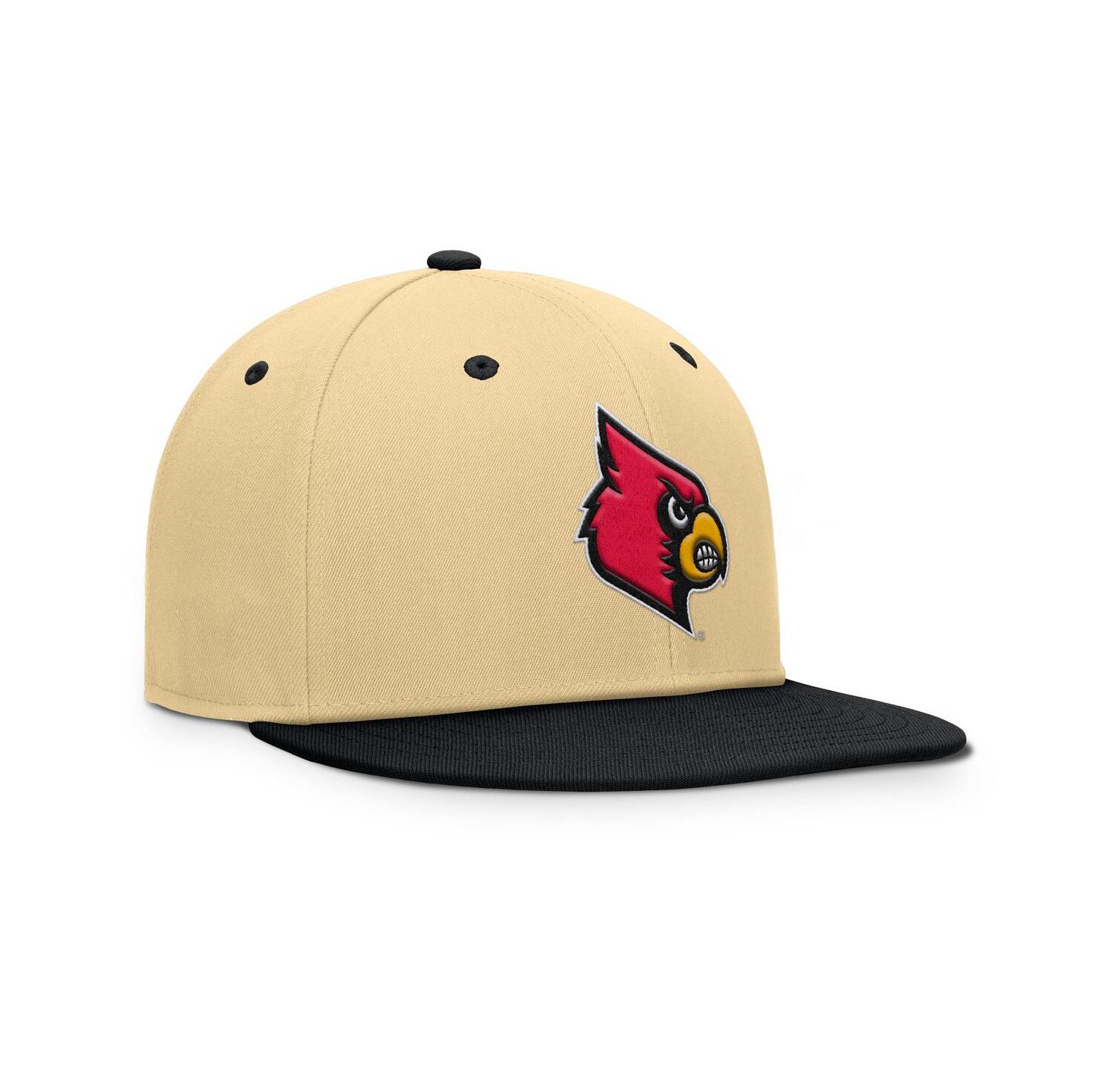 Men's Gold/Black Louisville Cardinals Balance Fitted Hat