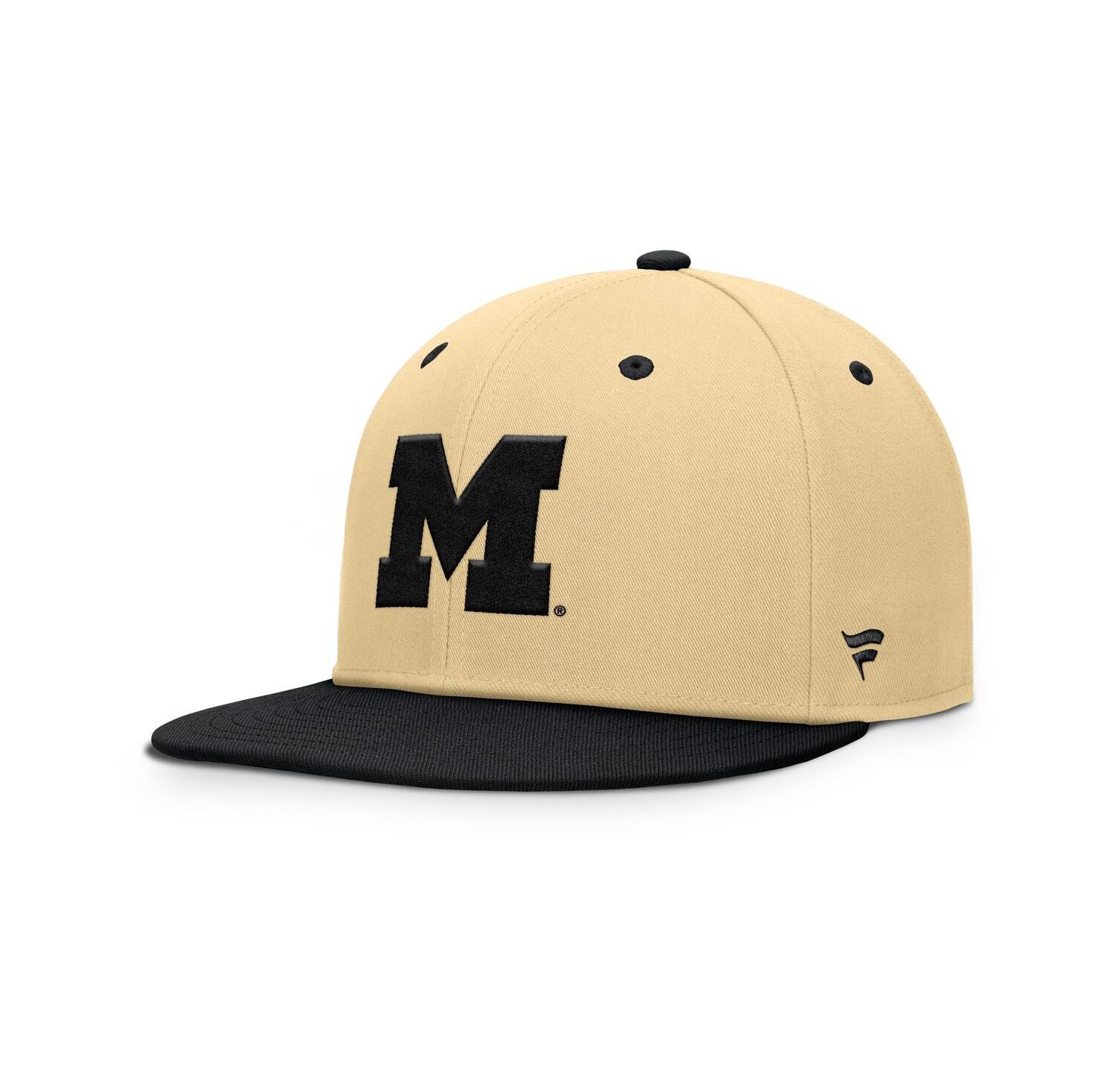 Men's Gold/Black Michigan Wolverines Balance Fitted Hat