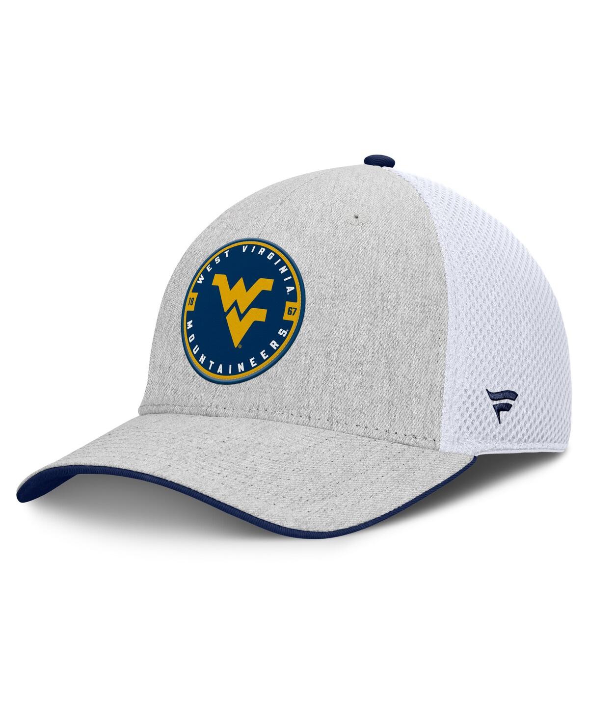 Men's Heather Gray West Virginia Mountaineers Trigger Flex Hat - Heather Gray