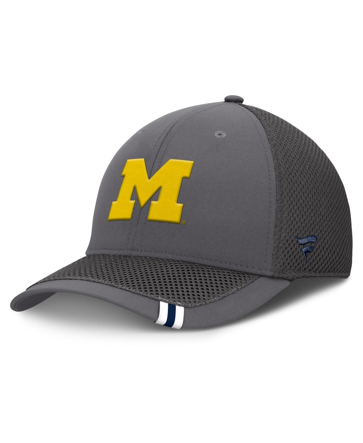 Men's Gray Michigan Wolverines Clincher Flex Hat - Gray