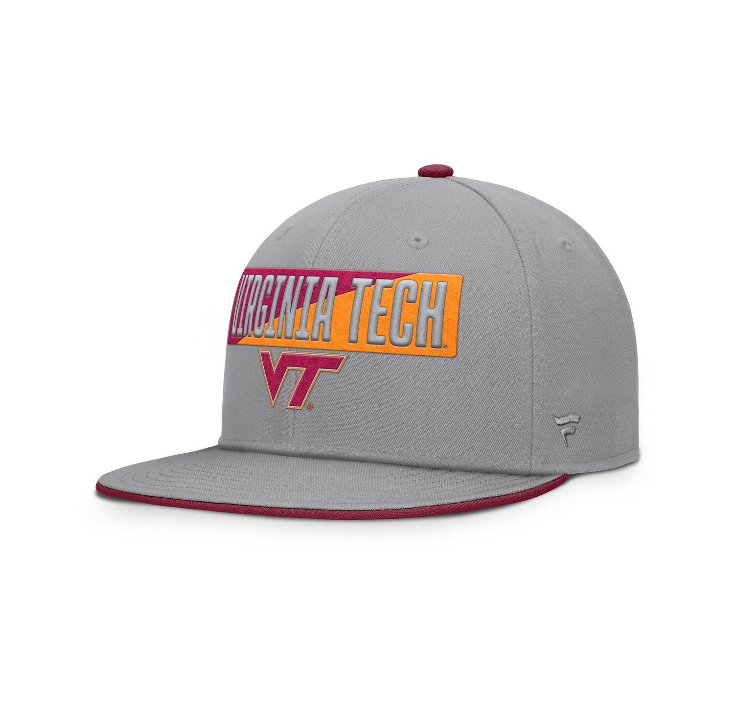 Men's Gray Virginia Tech Hokies Duo Snapback Hat