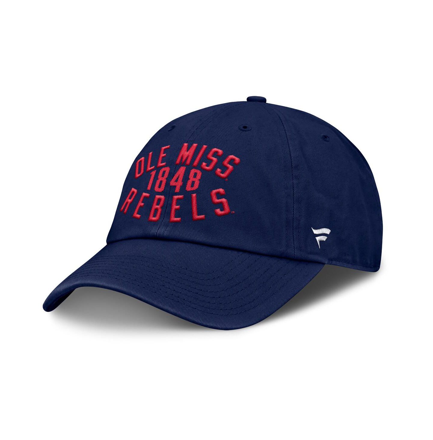 Мужская кепка Fanatics Navy Ole Miss Rebels Archer Adjustable Hat — фото 3