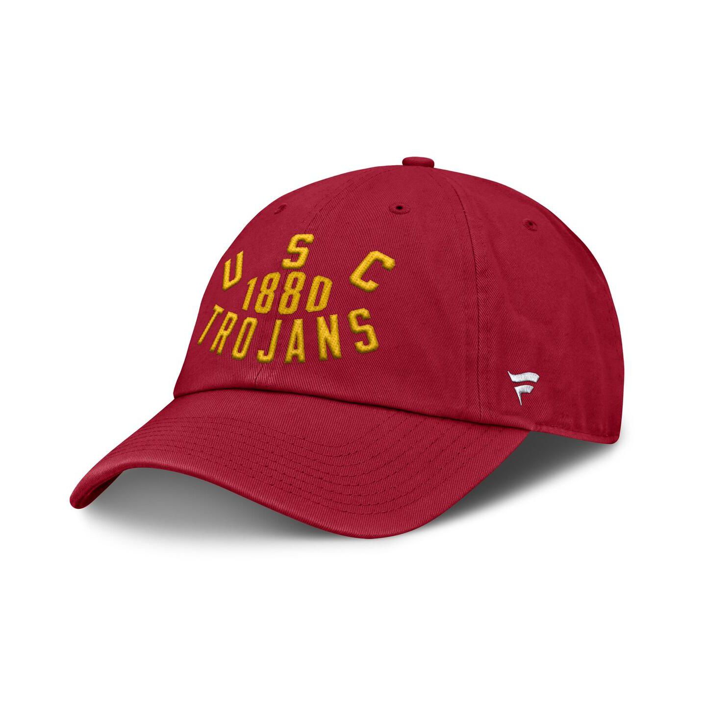 Мужская кепка Fanatics Cardinal USC Trojans Archer Adjustable Hat — фото 3