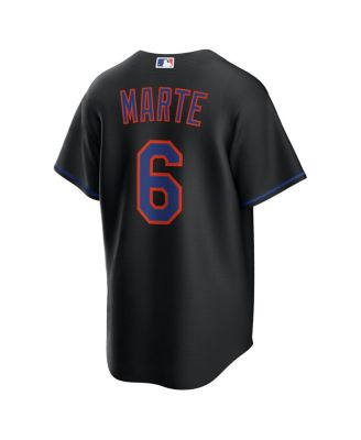 Men's Starling Marte Black New York Mets Alternate Replica Jersey