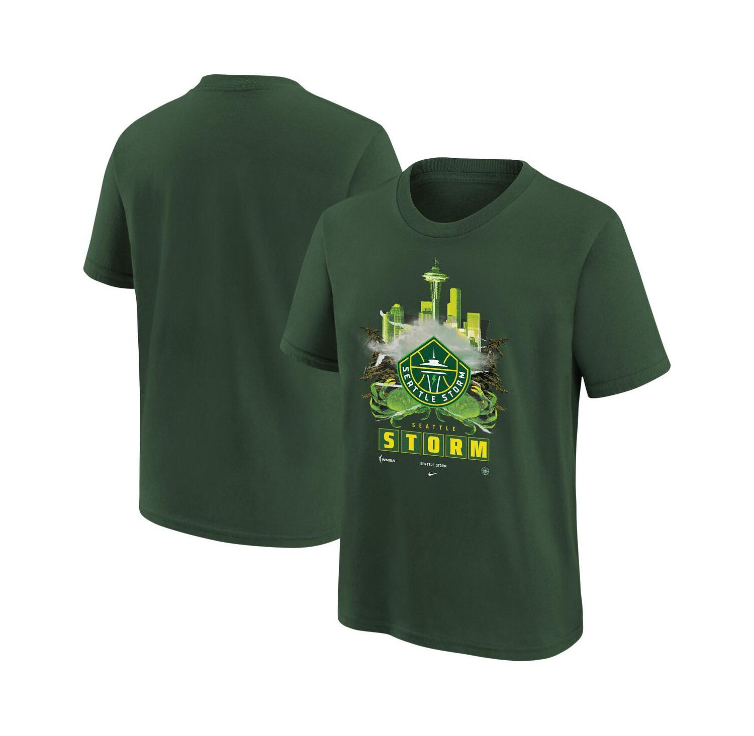 Big Boys and Girls Green Seattle Storm Original Content T-Shirt