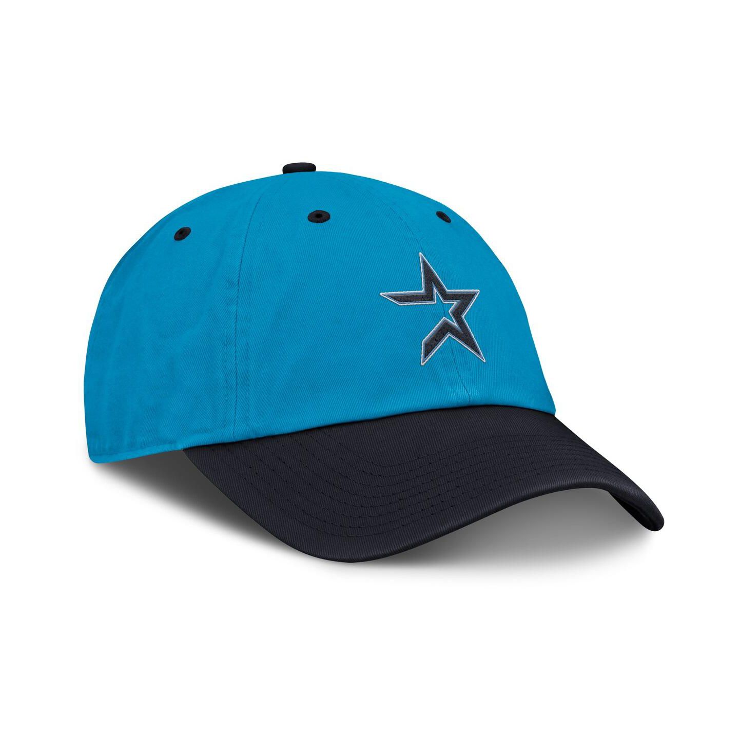 Мужская кепка Nike Blue/Navy Houston Astros Neon 90s Club Adjustable Hat — фото 3