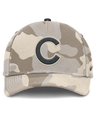 Men's Natural Chicago Cubs Camo Pack Rise Adjustable Hat