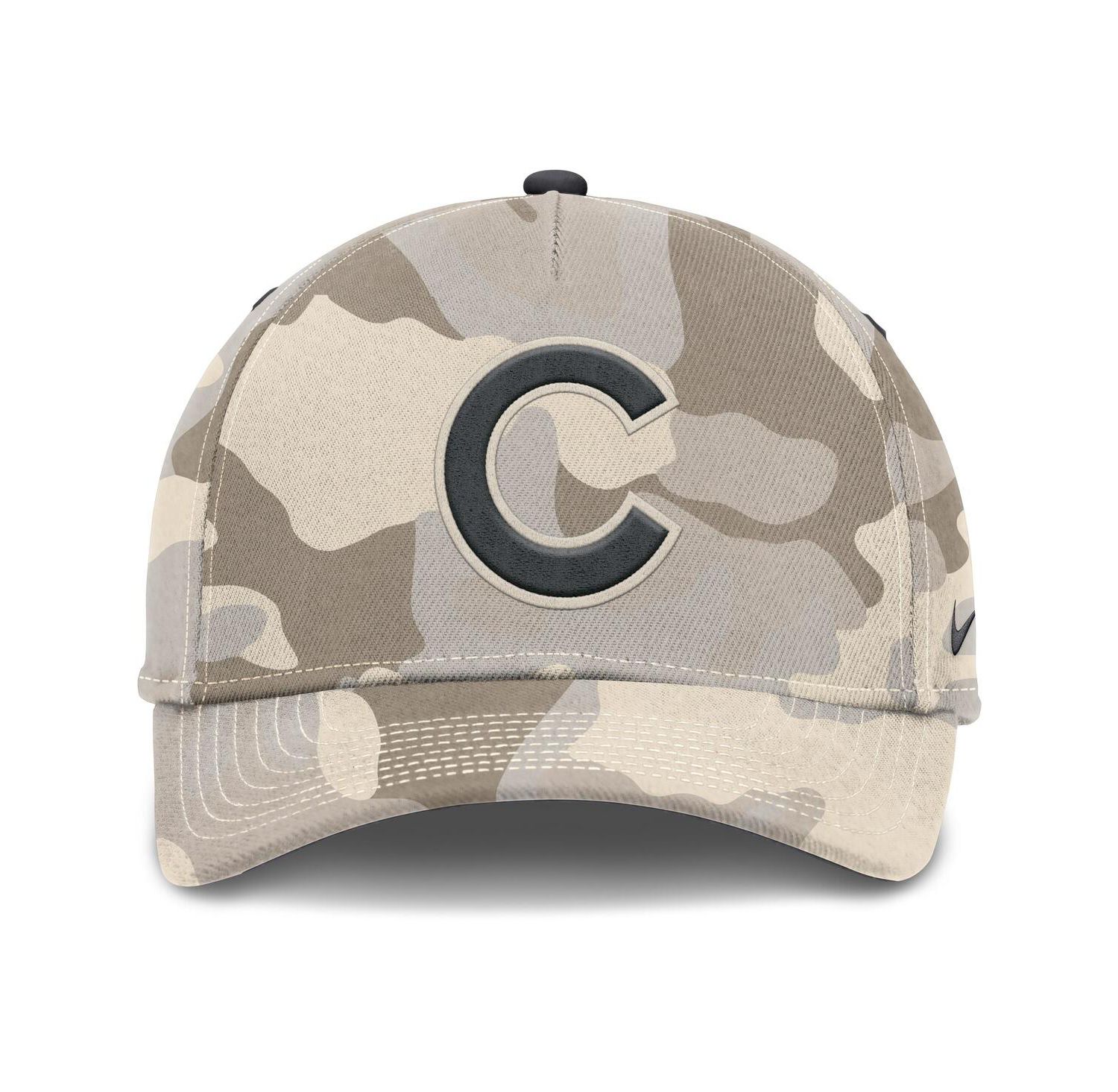 Men's Natural Chicago Cubs Camo Pack Rise Adjustable Hat