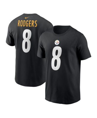 Nike - Men's Aaron Rodgers Black Pittsburgh Steelers Name Number T-Shirt