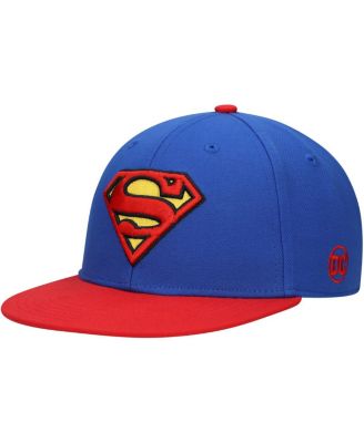 Big Boys and Girls Royal Superman Comic Under visor Snapback Hat