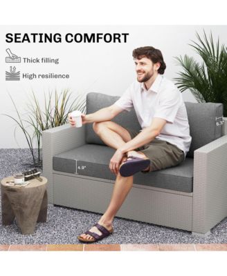 5 in Patio Furniture Cushions Outdoor Loveseat Cushions