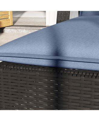 2PCS Chaise Lounge Chair Cushion, 76" x 23"