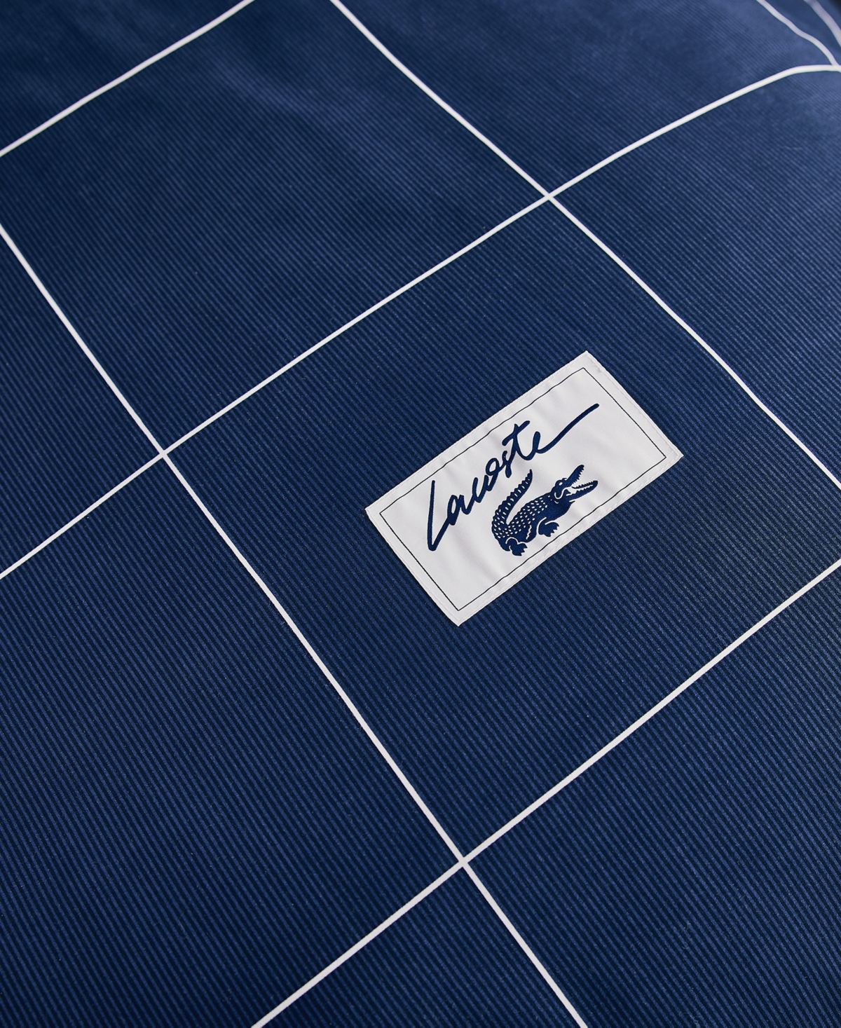 Lacoste Home Tennis Checks Cotton 3-Pc. Comforter Set, King