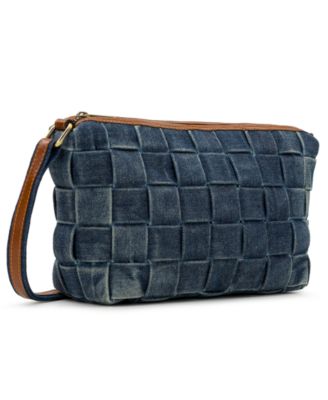 Andali Small Denim Woven Crossbody