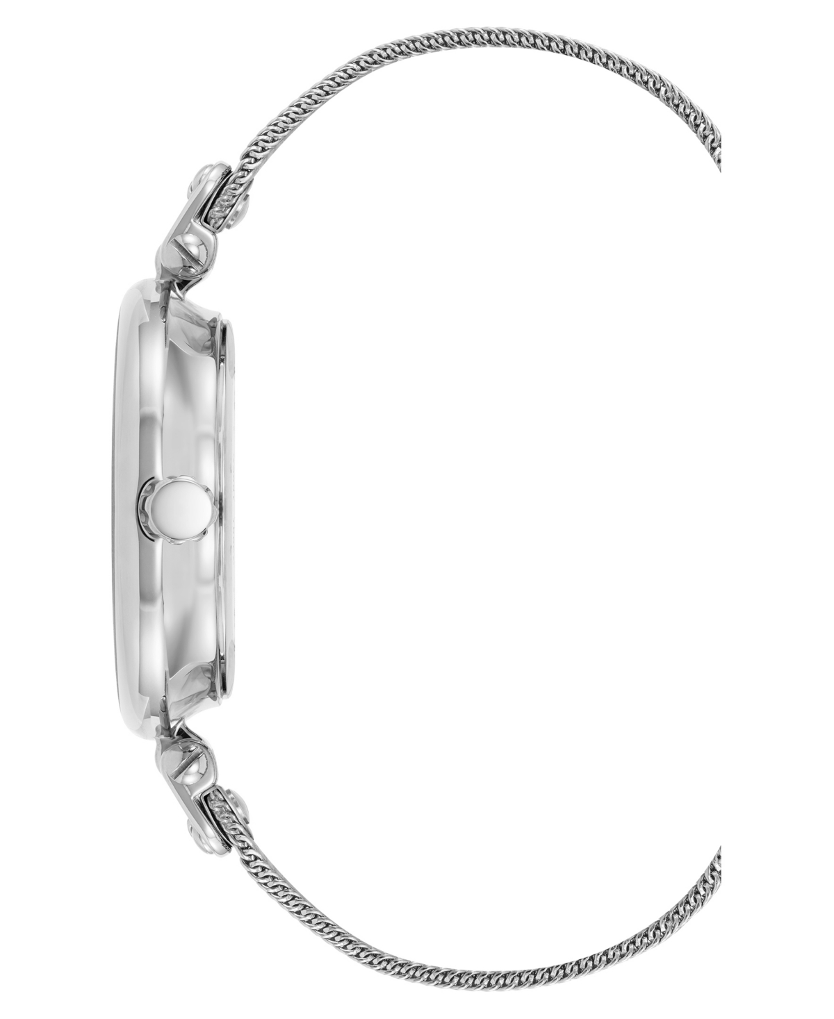 Anne Klein Women's Quartz Silver-Tone Metal Alloy Bracelet Watch Set, 18mm