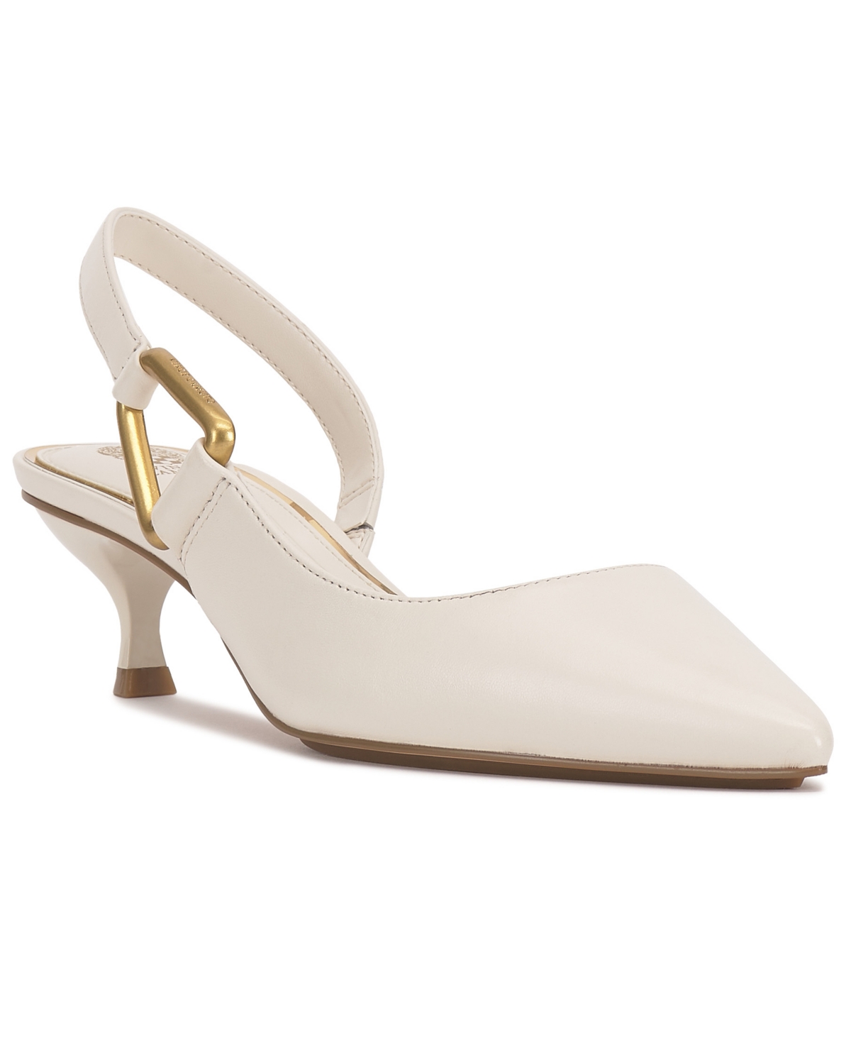 Vince Camuto Women's Inari Slingback Kitten-heel Pumps In White