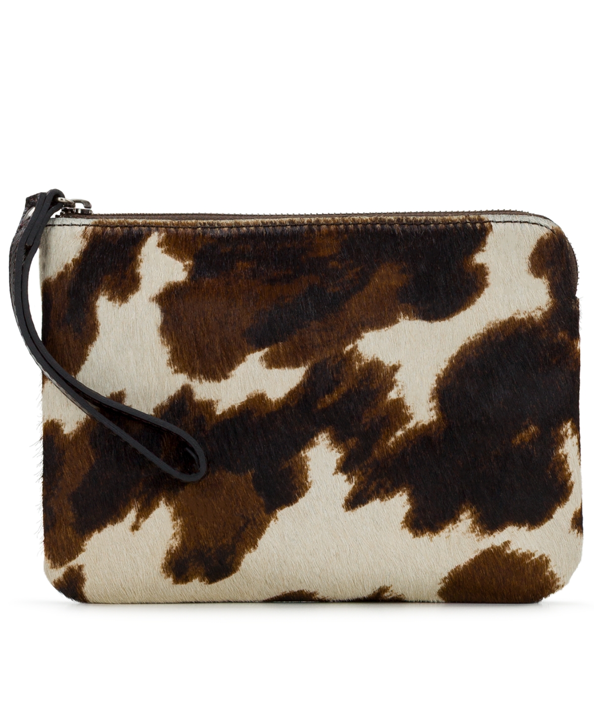 Patricia Nash Cassini Calf Hair Wristlet In Brown