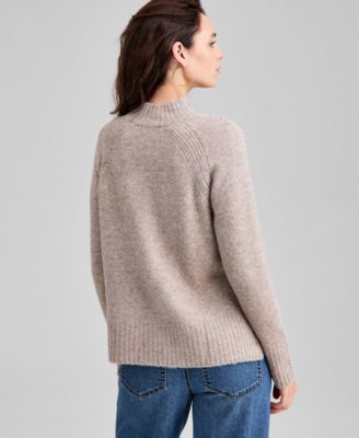Women's Mock-Neck Long-Sleeve Sweater, Macy's Exclusive