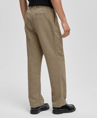Men's Relaxed-Fit Houndstooth Pants, Macy's Exclusive