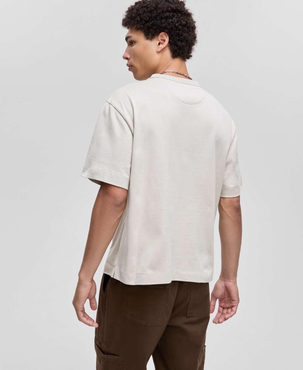 Mode Of One Men's Relaxed-fit Undeniable Basketball Graphic T-shirt, Macy's Exclusive In Neutral