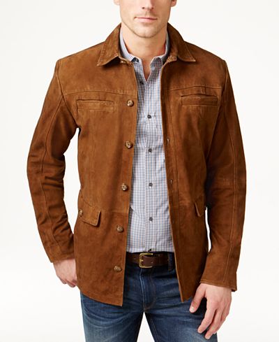 Tasso Elba Men's Suede Jacket, Only at Macy's
