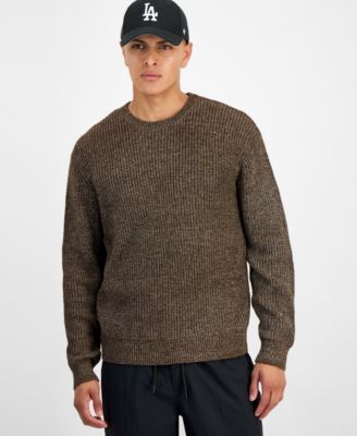 Mode of One - Men's Long-Sleeve Relaxed Crewneck Sweater