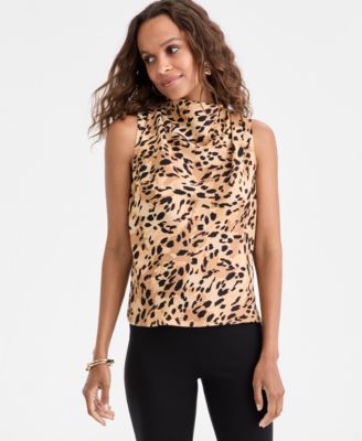 I.N.C. International Concepts - Petite Draped Neck Top