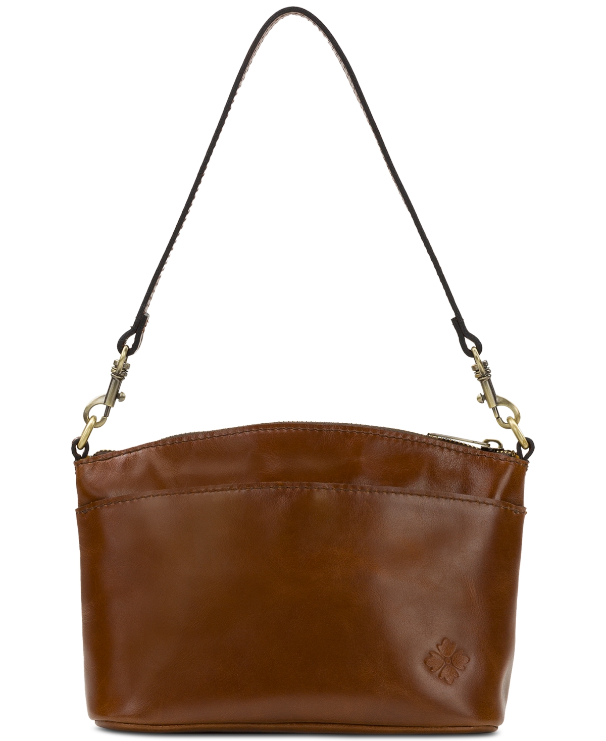 Patricia Nash Arlee Small Leather Weave Crossbody In Brown