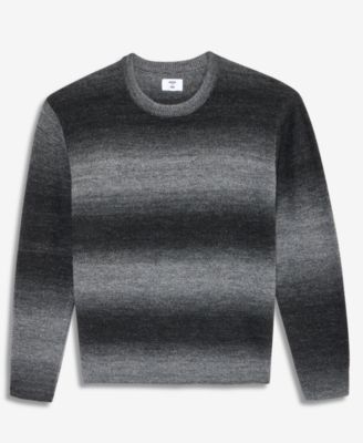 Men's Relaxed-Fit Ombr&eacute; Crewneck Sweater, Macy's Exclusive